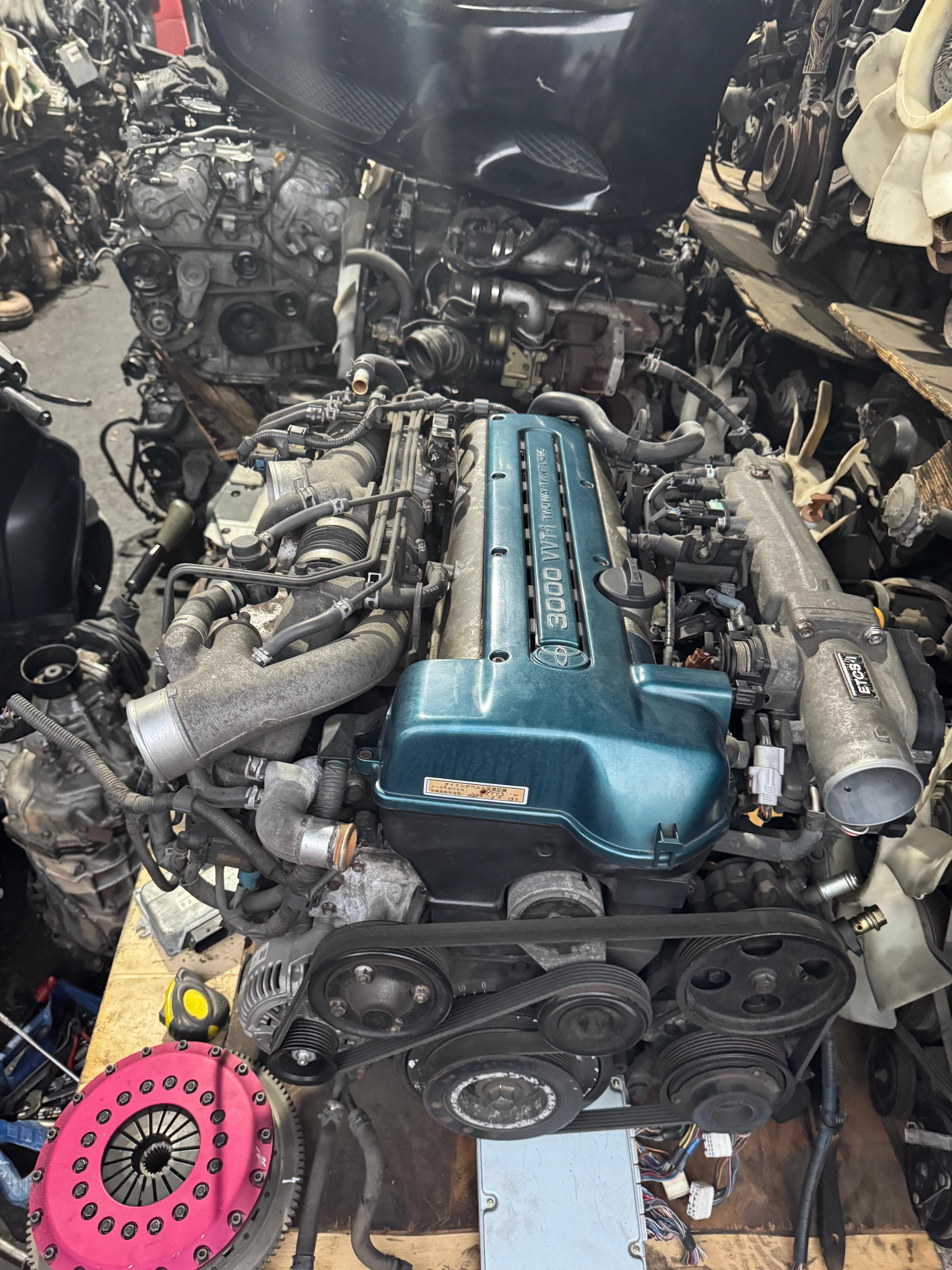 Front view of Toyota Toyota Mark2 2JZ Turbo Engine